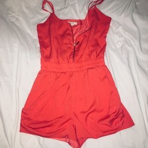 Forever 21 Orange Romper